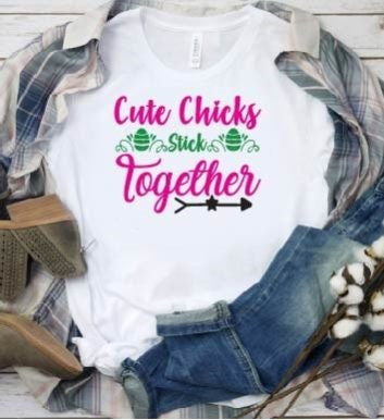 Cute Chicks Stick Together