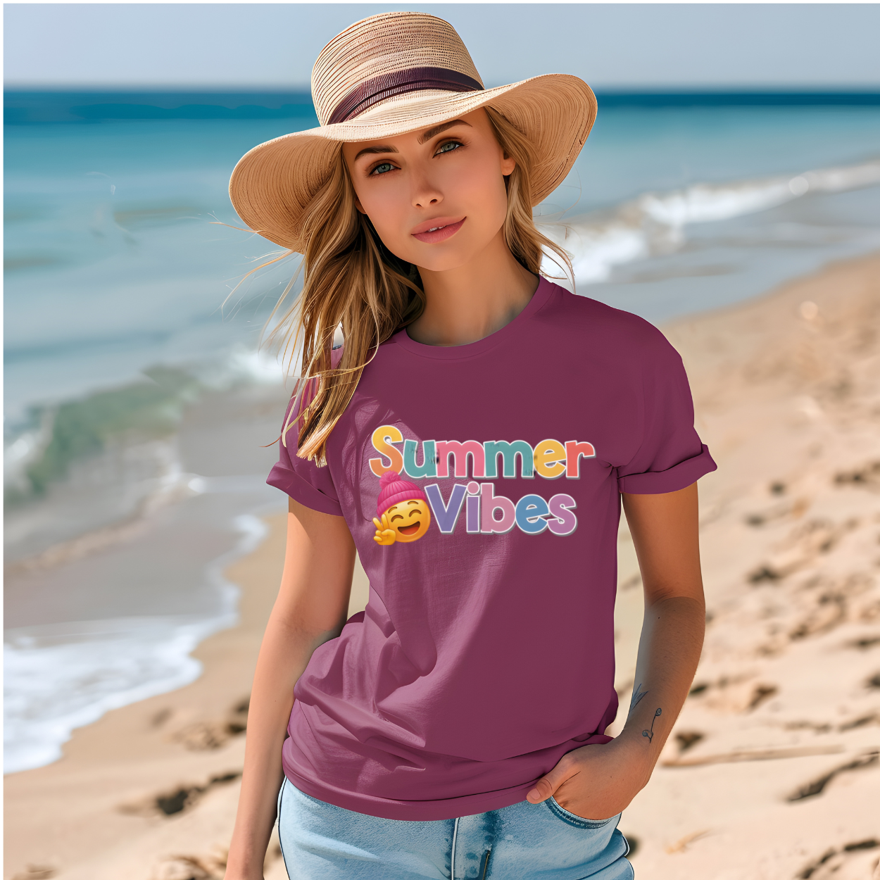 Summer Vibes with funny face