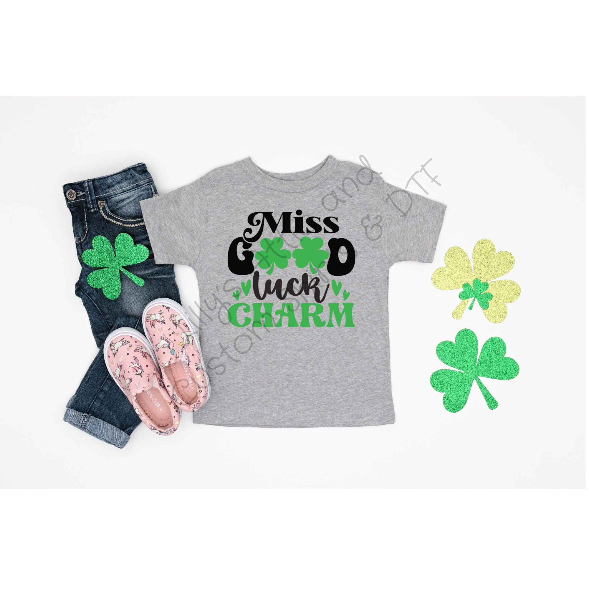 Girls Tee with Miss Good Lucky Charm