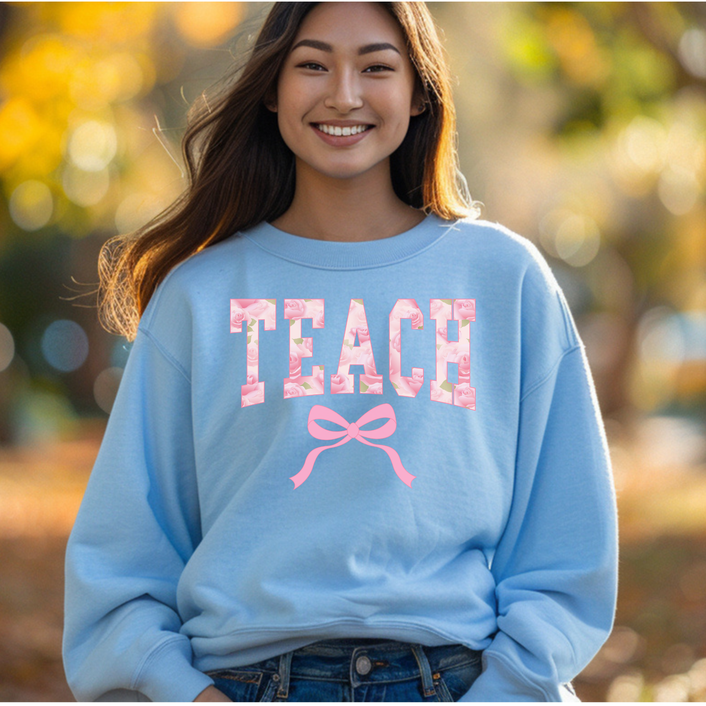 Teach with Pink bow