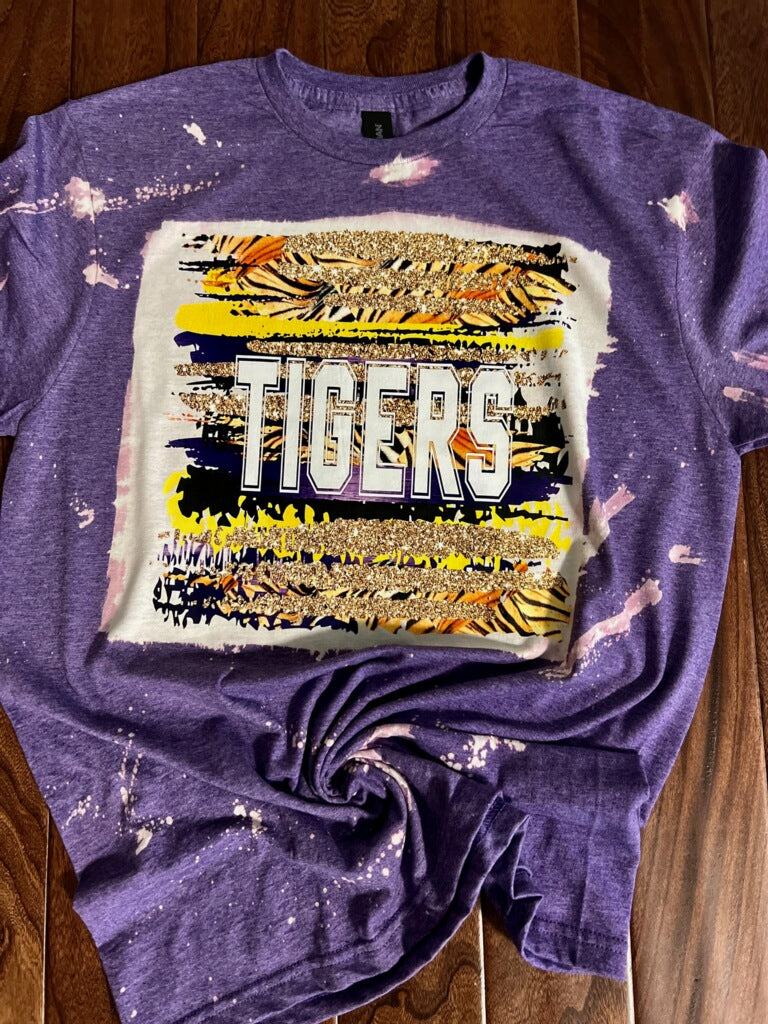 Tigers Custom Bleached T-Shirt